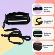 Hands-Free Running Leash Belt & Bungee