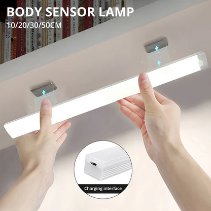 Veilleuse LED Capteur de Mouvement Sans Fil – Rechargeable USB | Magnétique | Blanc & Blanc Chaud | 10 à 50 cm