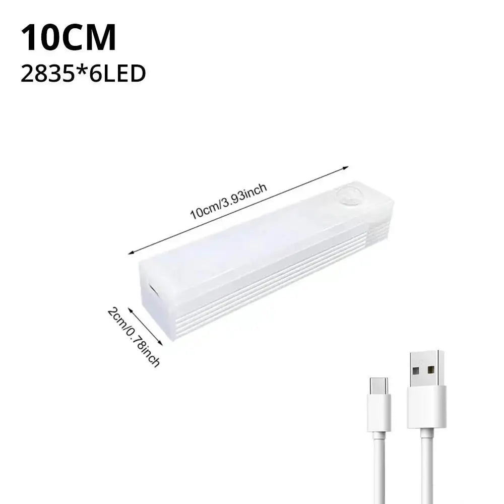 Veilleuse LED Capteur de Mouvement Sans Fil – Rechargeable USB | Magnétique | Blanc & Blanc Chaud | 10 à 50 cm