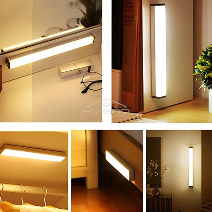 Veilleuse LED Capteur de Mouvement Sans Fil – Rechargeable USB | Magnétique | Blanc & Blanc Chaud | 10 à 50 cm