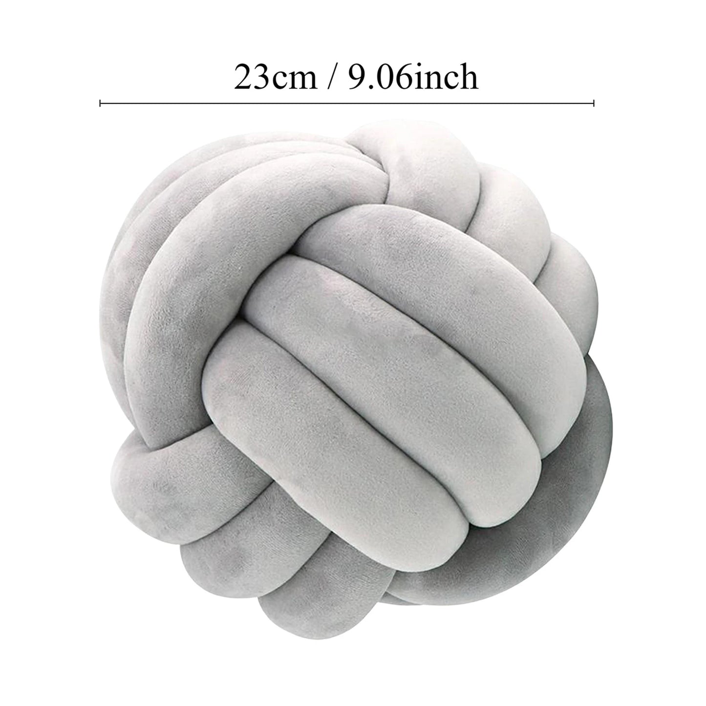 Oreiller à nœud rayé Art déco, 1 pièce, fait à la main, en Polyester doux. Coton, coussin décoratif moderne et confortable pour la maison et le canapé 9x9 pouces