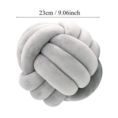 Oreiller à nœud rayé Art déco, 1 pièce, fait à la main, en Polyester doux. Coton, coussin décoratif moderne et confortable pour la maison et le canapé 9x9 pouces