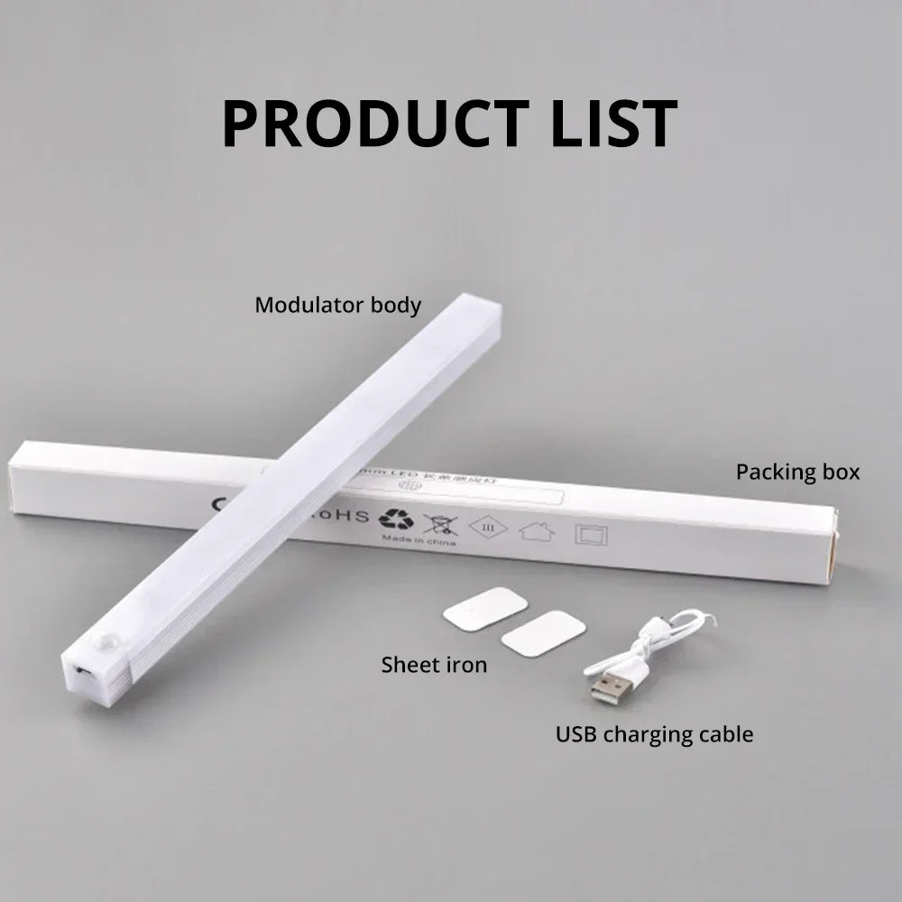 Veilleuse LED Capteur de Mouvement Sans Fil – Rechargeable USB | Magnétique | Blanc & Blanc Chaud | 10 à 50 cm