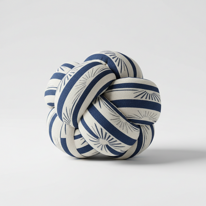Oreiller à nœud rayé Art déco, 1 pièce, fait à la main, en Polyester doux. Coton, coussin décoratif moderne et confortable pour la maison et le canapé 9x9 pouces