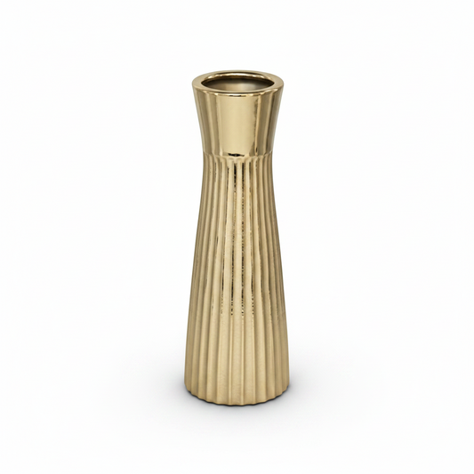 Élégant Vase Céramique Or