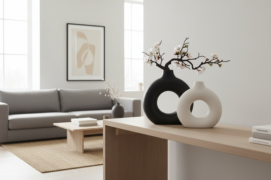 Vase Donut Élégant et Moderne